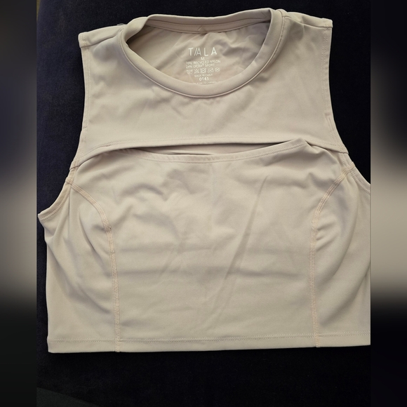 Tala SKINLUXE CROP CUT OUT VEST - PINK CLAY - Picture 2 of 3